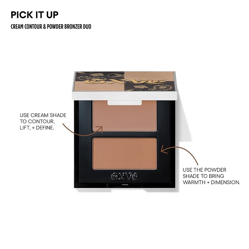Pick It Up Cream Contour & Talc-Free Powder Bronzer Duo