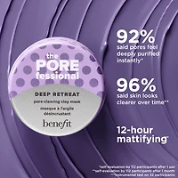 Minimasque à l'argile pour nettoyer les pores Deep Retreat The POREfessional