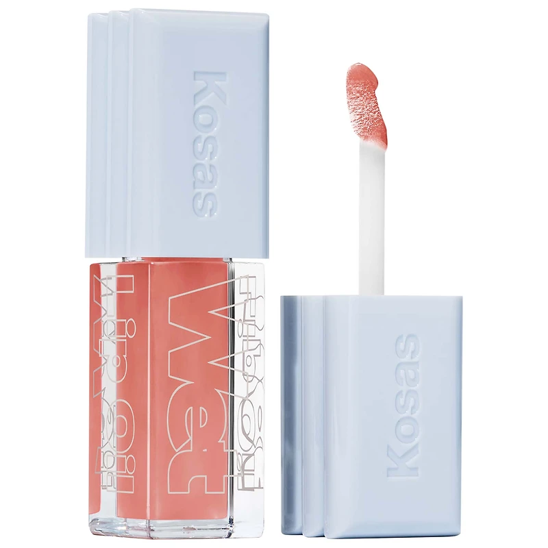 Brillant à lèvres et soin repulpant en huile avec peptides Wet Lip