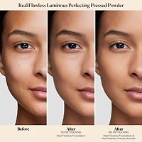 Poudre pressée perfectrice de lumière sans talc Real Flawless