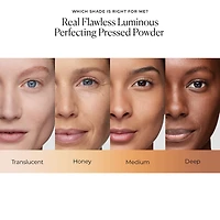 Poudre pressée perfectrice de lumière sans talc Real Flawless