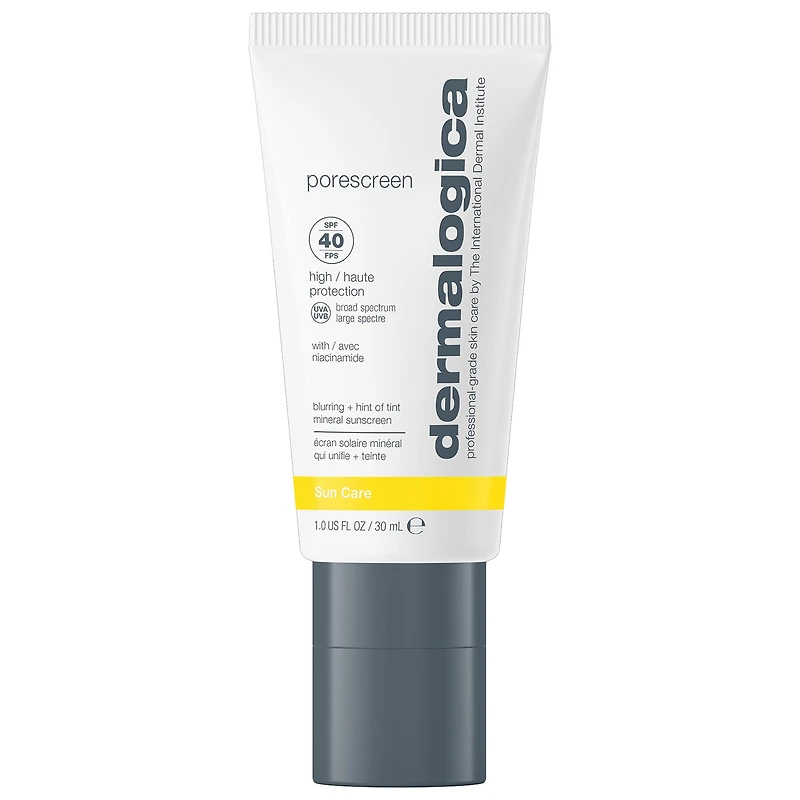 Porescreen SPF 40 Mineral Sunscreen with Niacinamide for Oily & Sensitive Skin