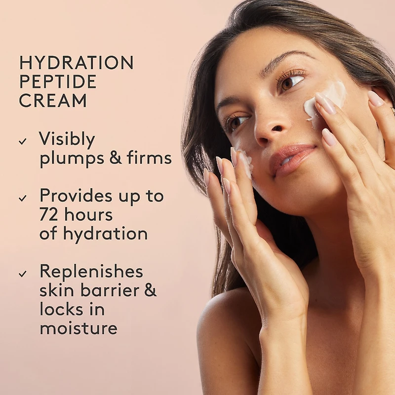 Crème hydratante aux peptides