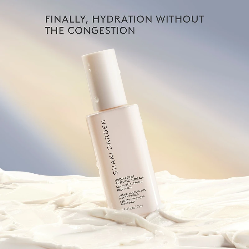 Crème hydratante aux peptides