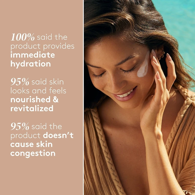 Crème hydratante aux peptides