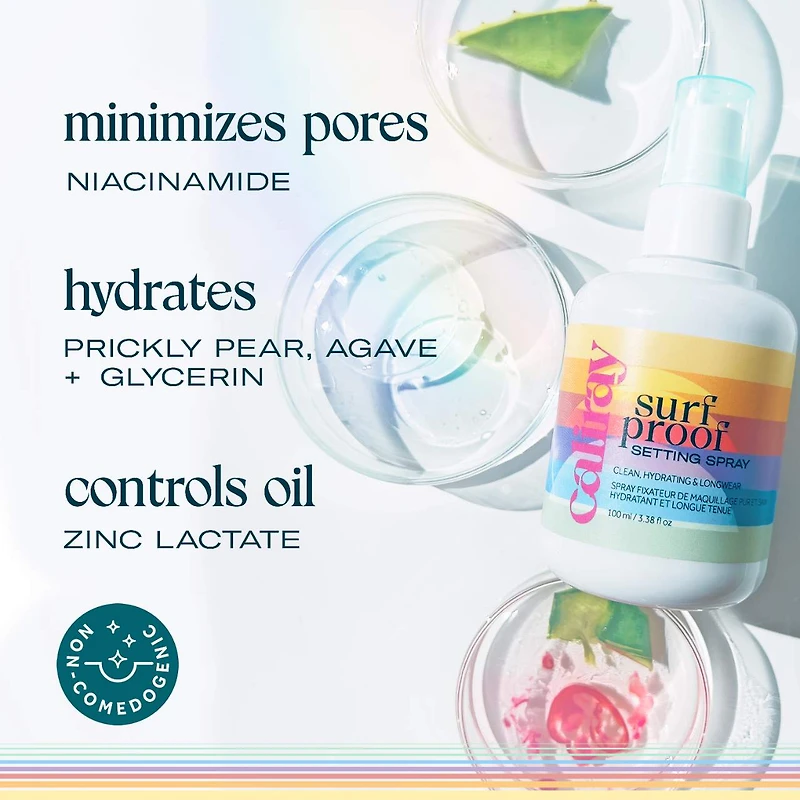 Surfproof Water Resistant No-Transfer Setting Spray With Niacinamide
