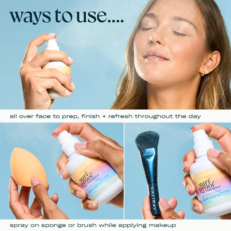 Surfproof Water Resistant No-Transfer Setting Spray With Niacinamide