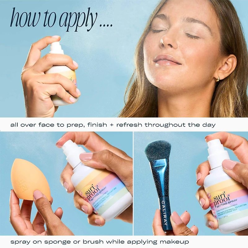 Surfproof Water Resistant No-Transfer Setting Spray With Niacinamide