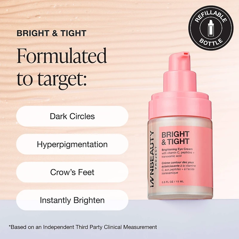 Bright & Tight Dark Circle Firming Eye Cream with Vitamin C & Peptides