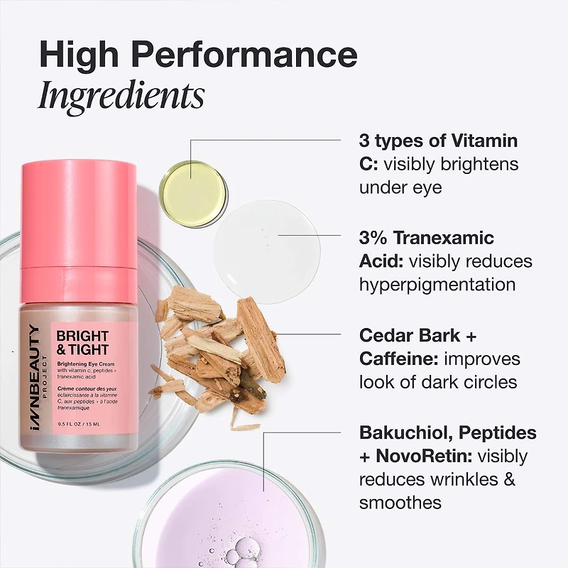 Bright & Tight Dark Circle Firming Eye Cream with Vitamin C & Peptides