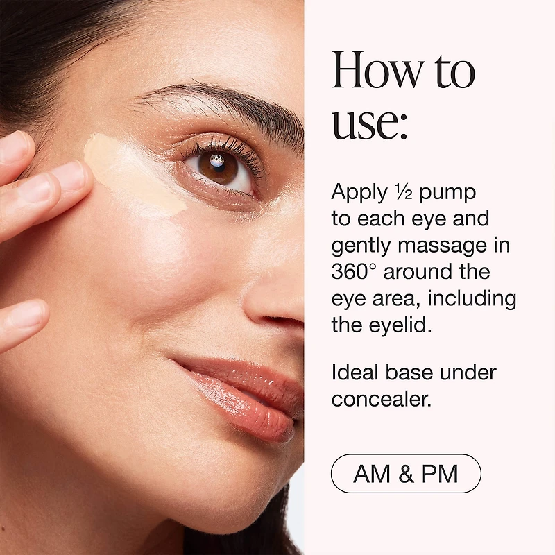 Crème contour des yeux raffermissante et anticernes Bright & Tight avec vitamine C et peptides
