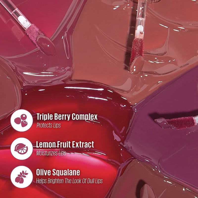 Teinte glacée pour les lèvres et fard à joues Jelly Charm avec porte-clés