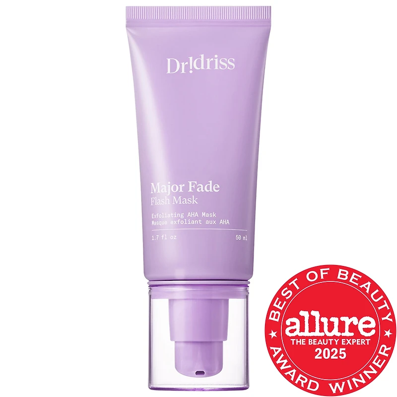 Dr. Idriss Major Fade Dark Spot AHA Face Mask with Glycolic Acid, Panthenol, and Glycerin 1.7 oz
