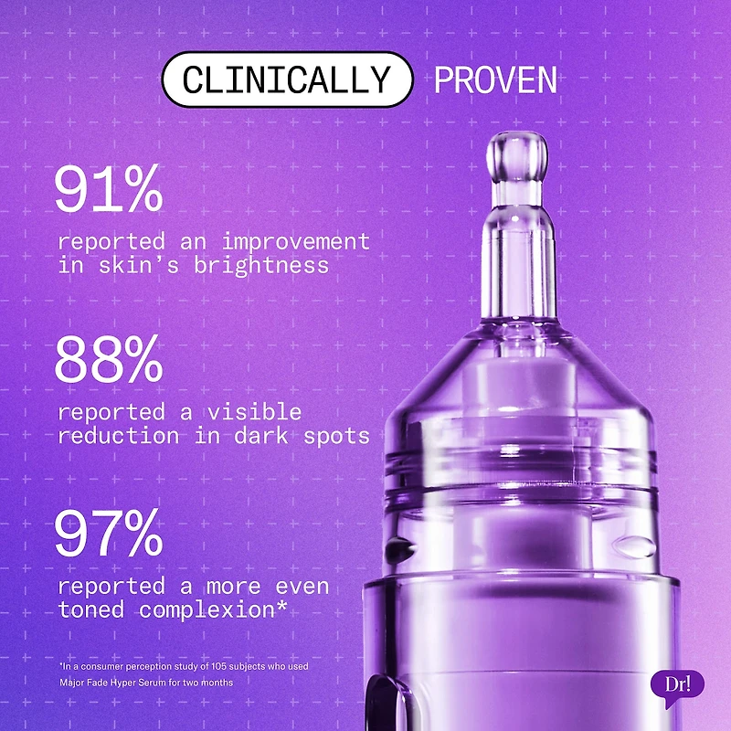 Major Fade Hyper Serum Dark Spot + Hyperpigmentation Treatment with Niacinamide and Glycerin