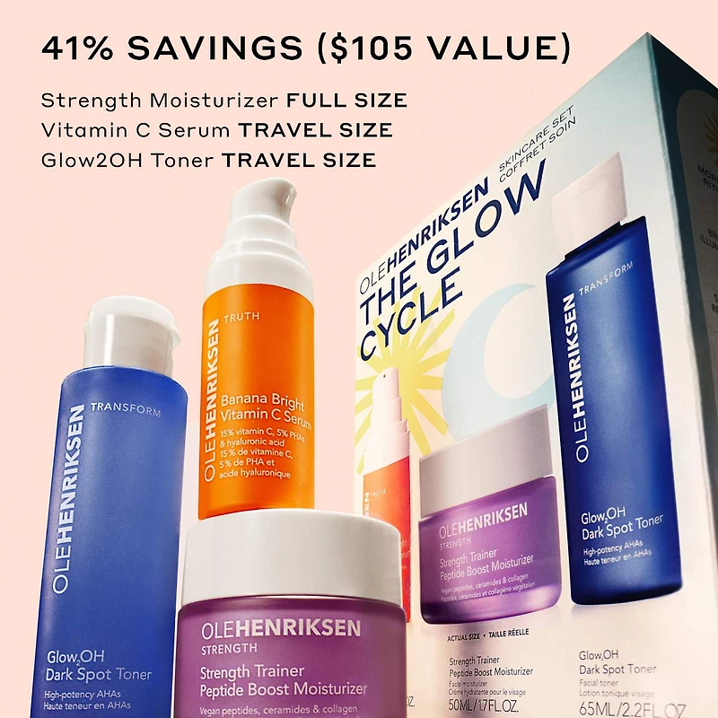 L'ensemble de soins pour la peau The Glow Cycle 