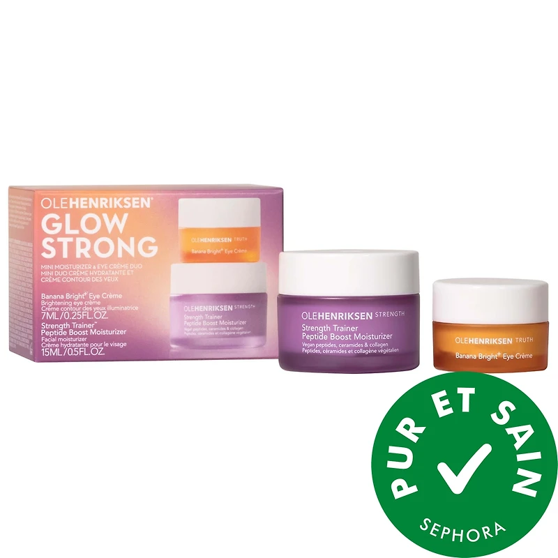 Miniduo d’hydratant et de crème contour des yeux Glow Strong