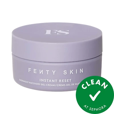 Fenty Beauty by Rihanna Mini Instant Reset Brightening Overnight Recovery Gel-Cream With Niacinamide + Kalahari Melon Oil 1 oz / 30 mL