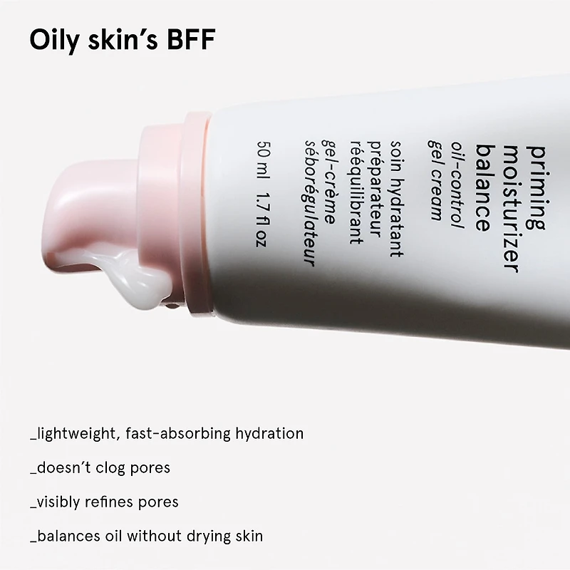 Gel-crème préparateur anti-sébum et équilibrant l’hydratation