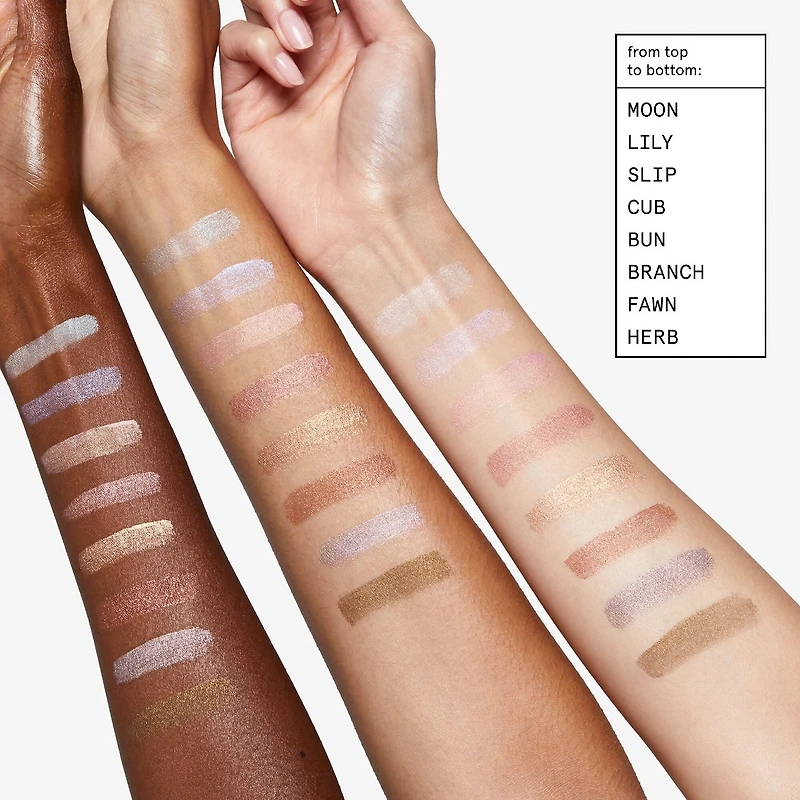 Fard à paupières longue tenue en crème chatoyante Lidstar