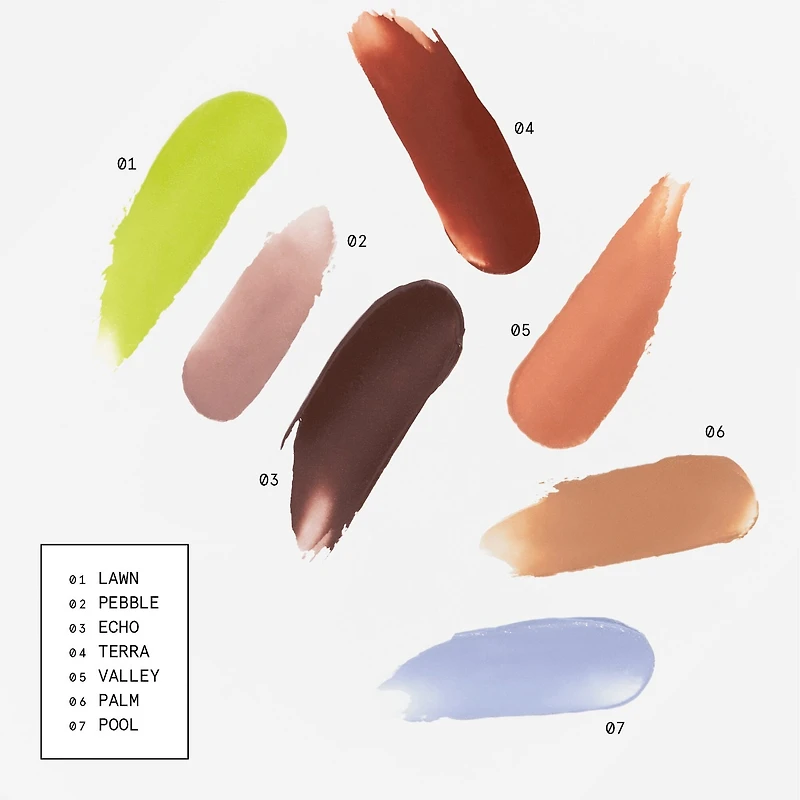 Teinte de fard à paupières mat transparent liquide poudre Skywash