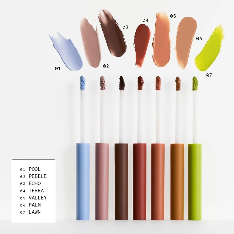 Teinte de fard à paupières mat transparent liquide poudre Skywash