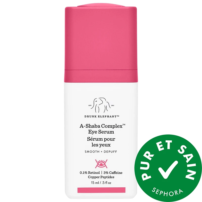 Sérum contour des yeux au rétinol A-Shaba Complex avec caféine et peptides de cuivre