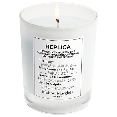 Maison Margiela 'REPLICA' When the Rain Stops Scented Candle 5.8 oz / 165 g candle