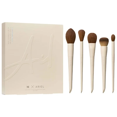 Ensemble de cinq pinceaux pour le visage Signature Look de Morphe x Ariel