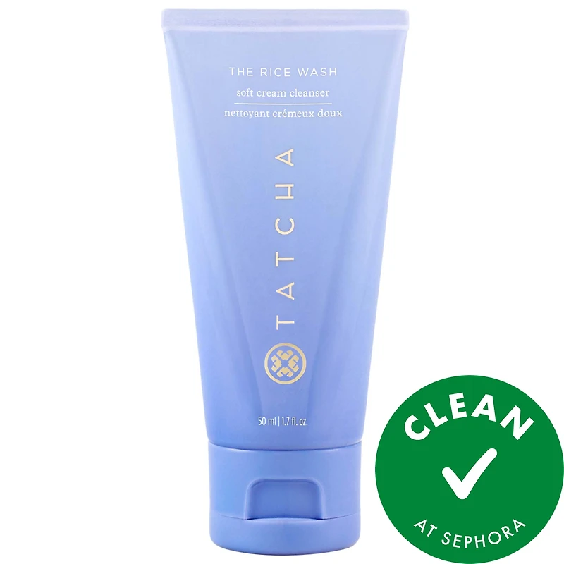Tatcha Mini Rice Wash Skin-Softening Cleanser 1.7 oz / 50 mL