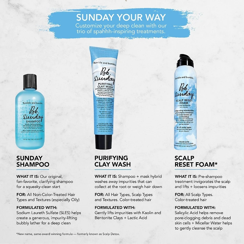 Shampoing purifiant à l’argile Sunday