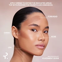 Duo crème effet contour et poudre bronzante sculptantes Major Sculpt