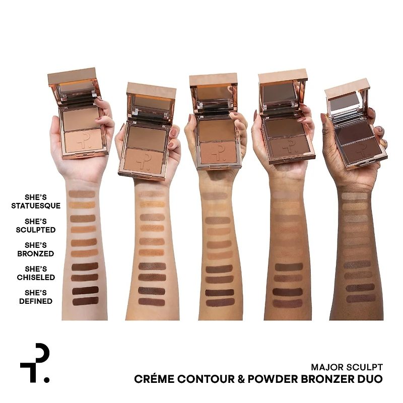 Duo crème effet contour et poudre bronzante sculptantes Major Sculpt