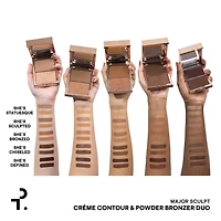 Duo crème effet contour et poudre bronzante sculptantes Major Sculpt
