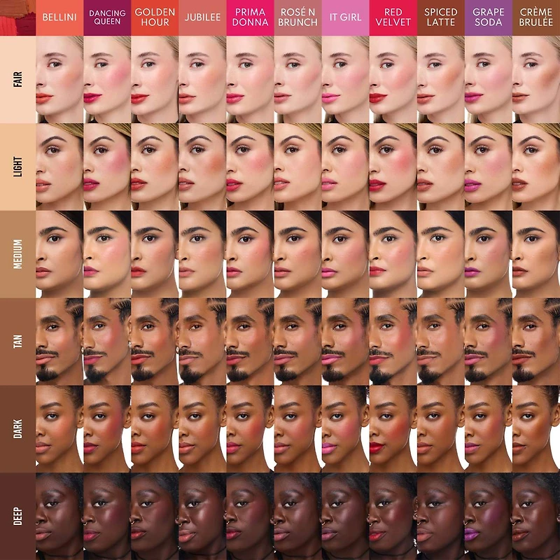 Baume estompant en poudre de Yummy Skin, couleur mate pour les joues