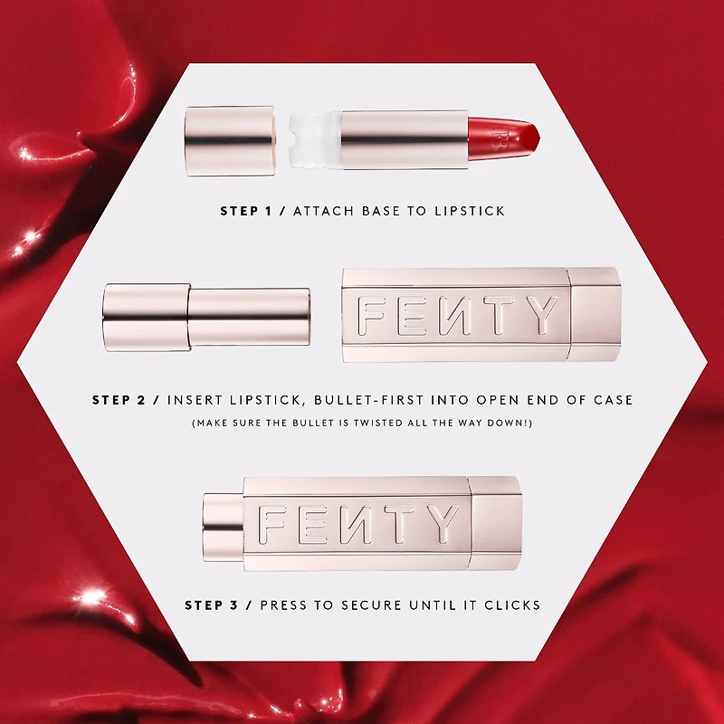 Fenty Icon The Case Semi-Matte Refillable Lipstick