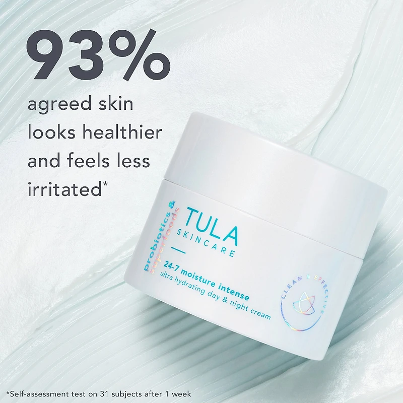 Crème de jour et de nuit ultra hydratante 24-7 Moisture Intense avec acide hyaluronique + Squalane