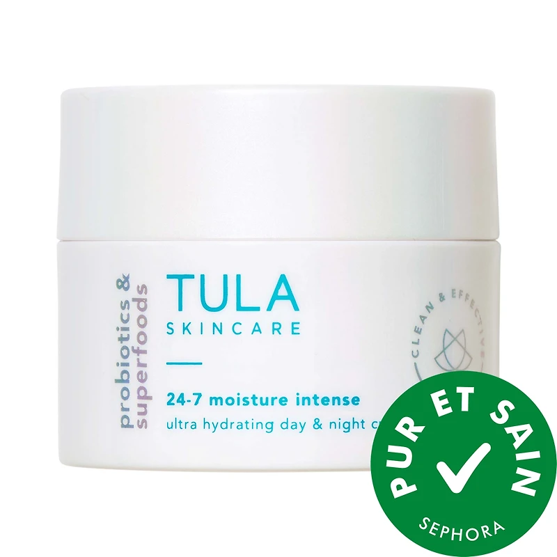 Crème de jour et de nuit ultra hydratante 24-7 Moisture Intense avec acide hyaluronique + Squalane
