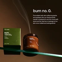 burn - jojoba oil massage candle