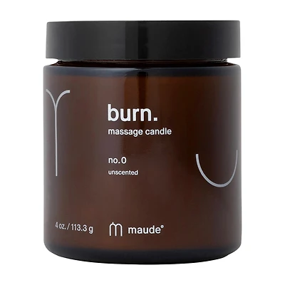 burn - jojoba oil massage candle