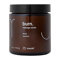 burn - jojoba oil massage candle