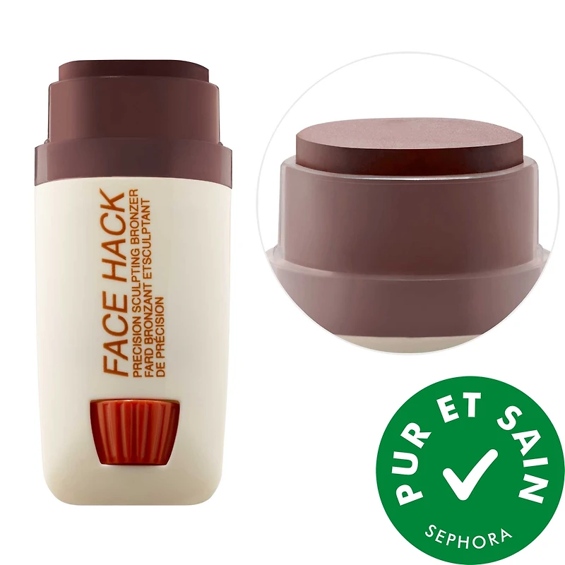 Crème bronzante sculptante + contour en bâton FACE HACK Precision