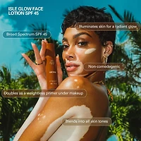 Isle Glow Face Sunscreen Moisturizer SPF 45 with Sea Moss and Niacinamide