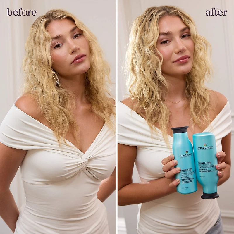 Shampooing Strength Cure pour cheveux abîmés