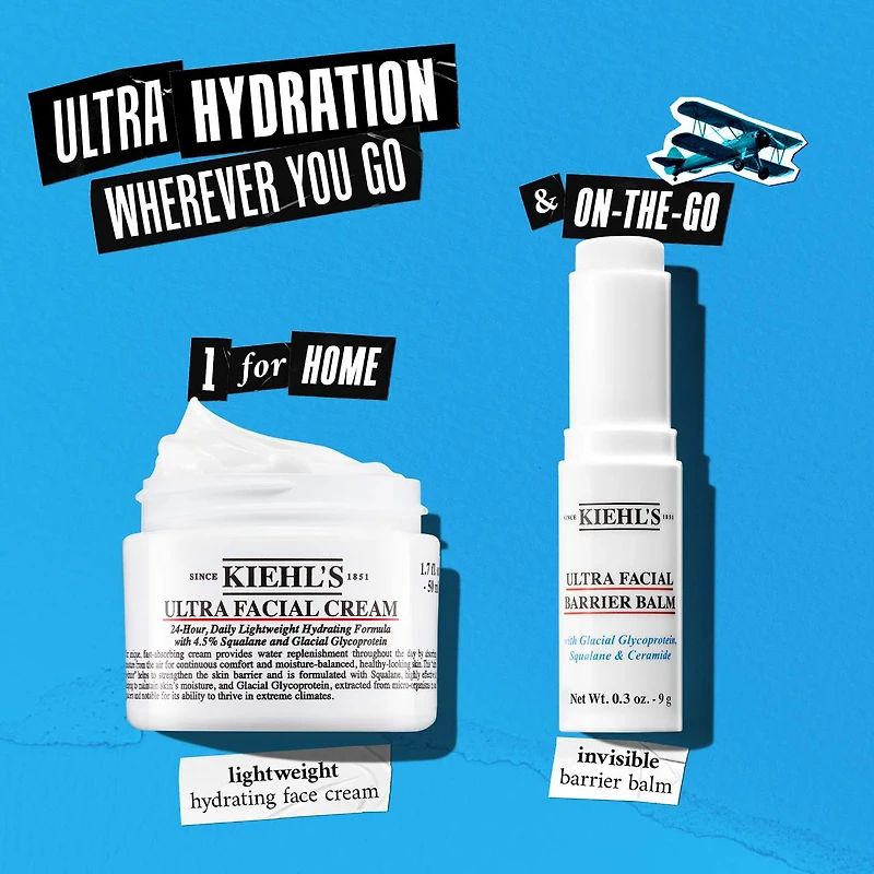 Crème hydratante avec squalane Ultra Facial rechargeable