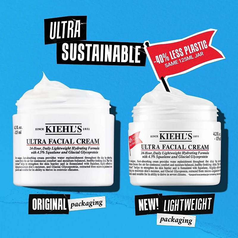 Crème hydratante avec squalane Ultra Facial rechargeable