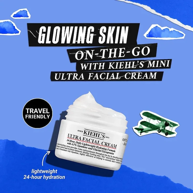 Crème hydratante avec squalane Ultra Facial rechargeable