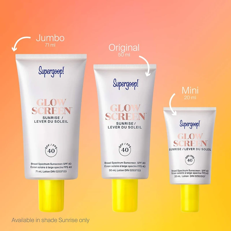 Glowscreen SPF 40 Face Sunscreen with Hyaluronic Acid + Niacinamide