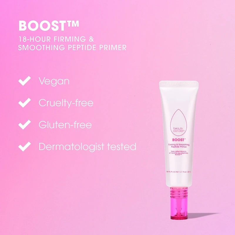 Base raffermissante et lissante 18 heures aux peptides et céramides BOOST™