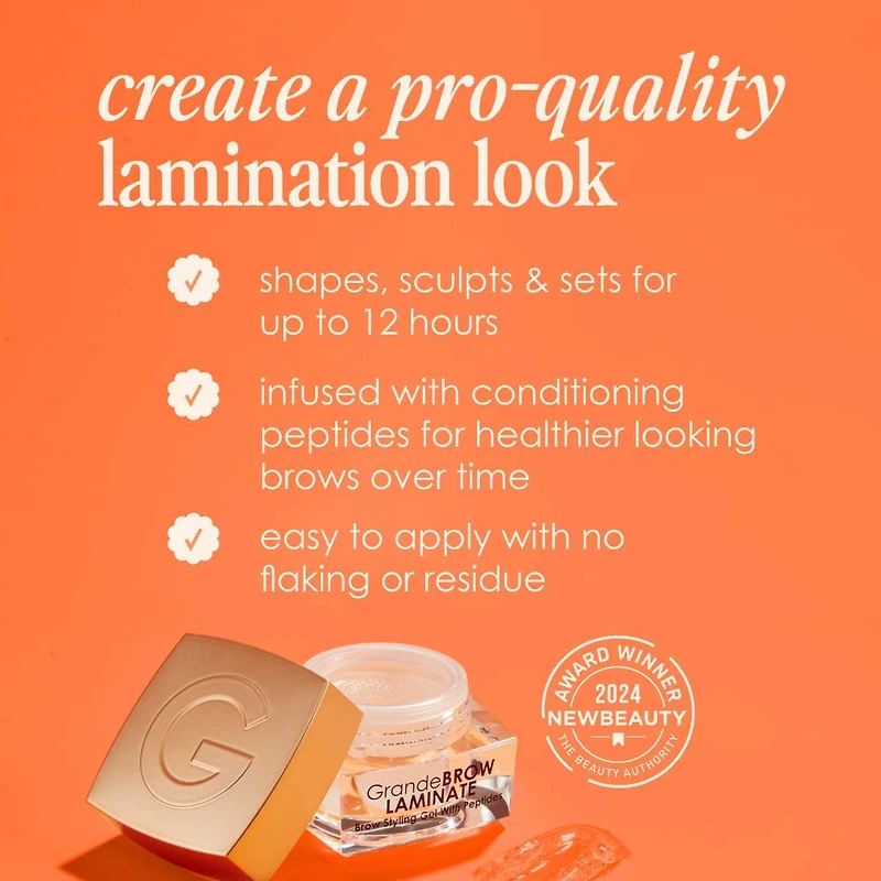 GrandeBROW-LAMINATE Brow Styling Gel with Peptides