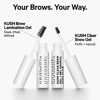 Gel à sourcils transparent effet laminé KUSH